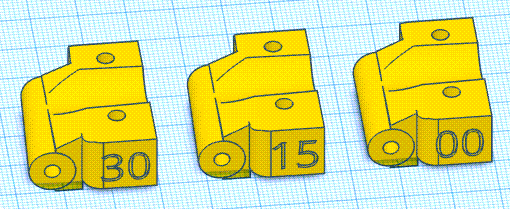 100-17-01 Rear Bulkhead Set (0, 1.5, & 3.0 toe)